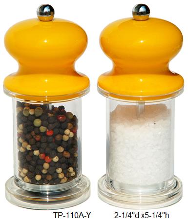 Acrylic Pepper Mill & Salt Mill