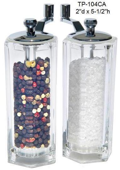 Acrylic Pepper Mill & Salt Mill